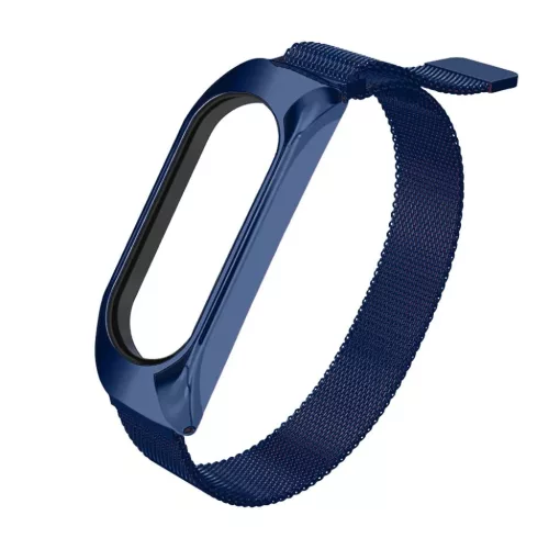 Fém Xiaomi Mi Band 5 / Mi Band 4 / Mi Band 3 fém óraszíj kék-9111201930735 4 kép