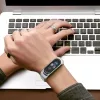 Fém Xiaomi Mi Band 5 / Mi Band 4 / Mi Band 3 fém óraszíj kék-9111201930735 6 kép