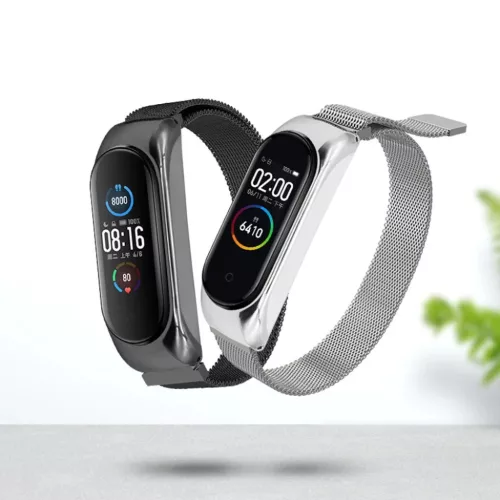 Fém Xiaomi Mi Band 5 / Mi Band 4 / Mi Band 3 fém óraszíj kék-9111201930735 7 kép