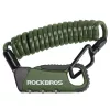 Rockbros RBK6N 3 számjegyű spirálkábeles kerékpárlakat, zöld