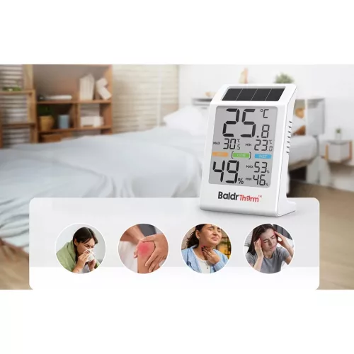 Rainpoint B0590TH-V6 napenergiás hő- és páratartalom-mérő nagy k-5905156105140 6 kép