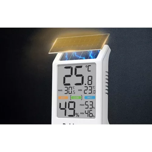 Rainpoint B0590TH-V6 napenergiás hő- és páratartalom-mérő nagy k-5905156105140 8 kép