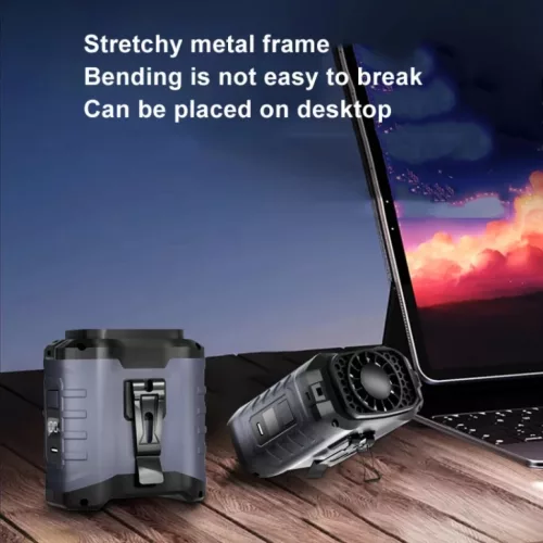 10000 mAh hordozható, derékra akasztható kültéri USB mini ventil�- 5 kép