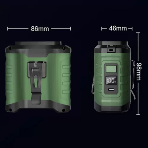 10000 mAh hordozható, derékra akasztható kültéri USB mini ventil�- 9 kép
