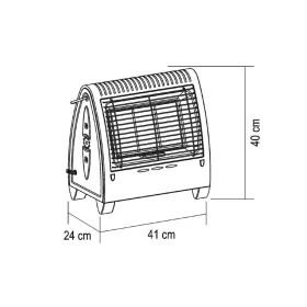 HOME FG420 hordozható infravörös gáz fűtőtest, max. 4,2 kW, 3 fo-5999084979300 2 kép