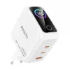 Yesido YC114 140 W-os GaN hálózati töltő TFT-kijelzővel, USB-vel -6942314418826 1 kép