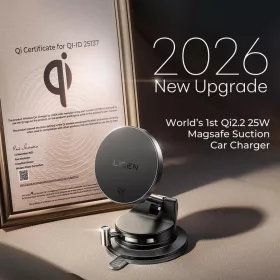 Lisen W608 Pro tapadókorongos autós telefontartó vezeték nélküli-6941237436771 2 kép