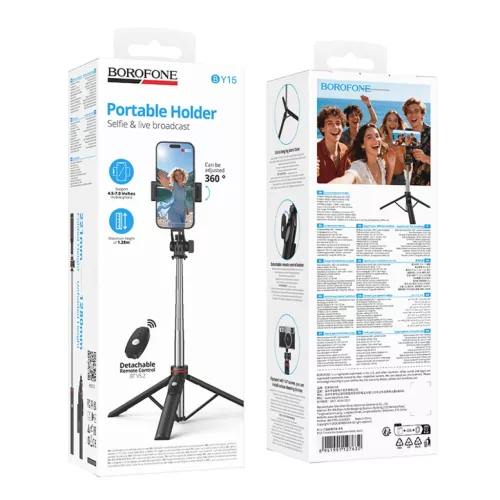Borofone BY15 Throne Bluetooth szelfibot állvánnyal és távirányí-6941991127632 8 kép