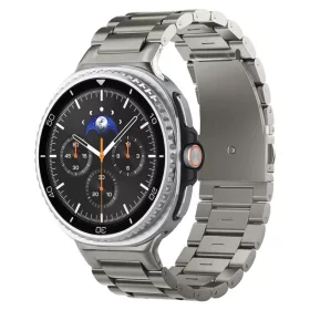    Samsung Galaxy Watch 9/8 46 mm/44 mm/40 mm natúr titán Spigen Modern Fit Titanium titánszíj