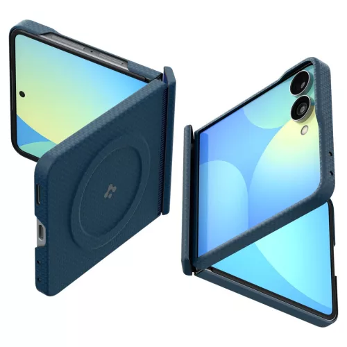 Samsung Galaxy Z Flip8 tengerészkék Spigen Air Skin Aramid MagSafe t-8800337246476 10 kép