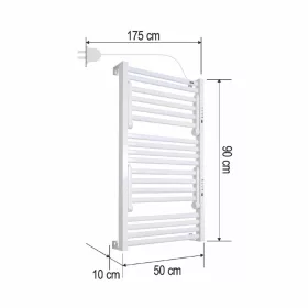 HOME FKTW345W fali elektromos törölközőszárító, 345 W, visszaje-5999084979218 2 kép