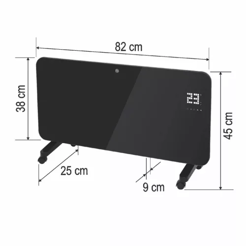 HOME FK431WIFI smart konvektor fűtőtest, 2000 W, LED kijelző, digit-5999084979232 6 kép