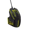 Wozinsky WMGK-1181W vezetékes optikai játékegér 7200 DPI fekete-sárga