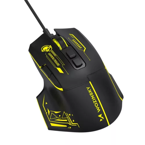 Wozinsky WMGK-1181W vezetékes optikai játékegér 7200 DPI fekete-s�-5907769387920 7 kép