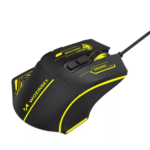 Wozinsky WMGK-1181W vezetékes optikai játékegér 7200 DPI fekete-s�-5907769387920 8 kép