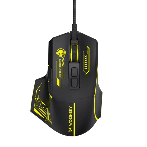 Wozinsky WMGK-1181W vezetékes optikai játékegér 7200 DPI fekete-s�-5907769387920 9 kép
