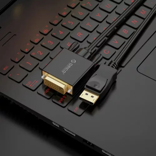Orico XD-DTD DisplayPort–DVI 4K kábel, 2 m, fekete-6936761873154 7 kép