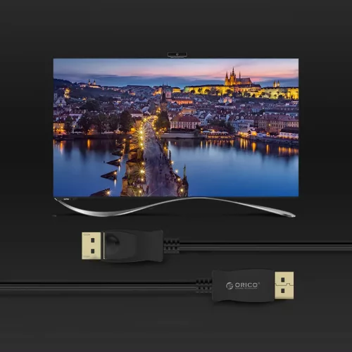 Orico XD-DTD DisplayPort–DVI 4K kábel, 2 m, fekete-6936761873154 10 kép