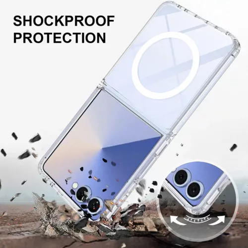 Samsung Galaxy Z Flip8 átlátszó Techsuit MagSafe Pro tok-5949419382978 5 kép