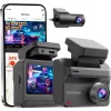 DDPAI Z50 Pro Dual 4K első és hátsó menetrögzítő kamera, fekete
