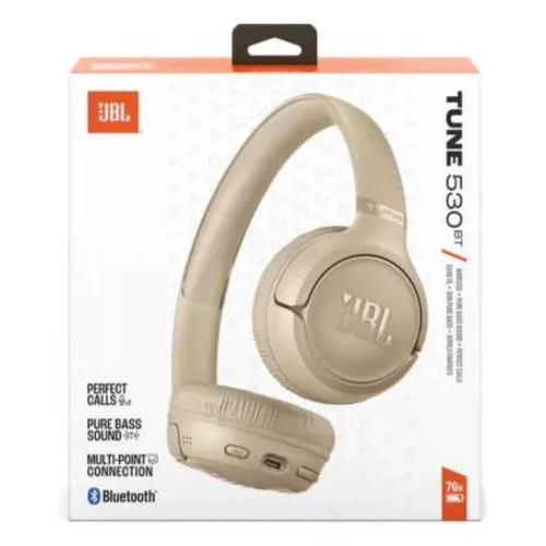 JBL Tune 530BT Bluetooth fejhallgató, bézs (JBLT530BTBEG)-1200130029943 2 kép