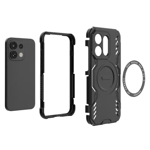  Oppo Reno16 / Reno16 Pro fekete Techsuit ArmorMag tok-5949419382558 4 kép