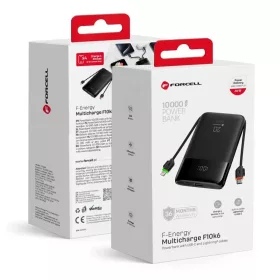 FORCELL F-ENERGY F10K6 10000 mAh powerbank beépített USB-C és Light-5903396362408 1 kép