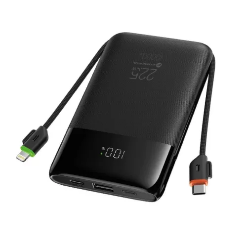 FORCELL F-ENERGY F10K6 10000 mAh powerbank beépített USB-C és Light-5903396362408 3 kép
