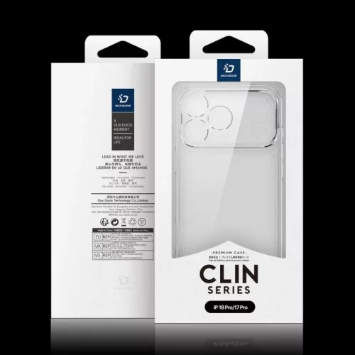  iPhone 17 Pro / 18 Pro átlátszó DUX DUCIS Clin tok-6980053732773 10 kép