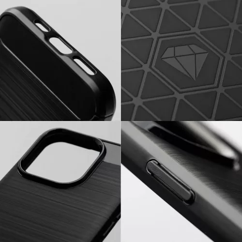  iPhone 17 Pro / 18 Pro fekete Carbon 2.0 TPU tok-5903396477102 7 kép