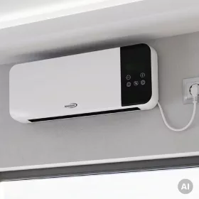 HAUSER AH-2004 fali ventilátoros smart fűtőtest, max. 2000 W, wifi -5998777339421 2 kép