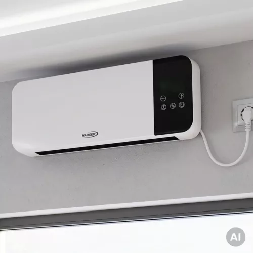 HAUSER AH-2004 fali ventilátoros smart fűtőtest, max. 2000 W, wifi -5998777339421 3 kép