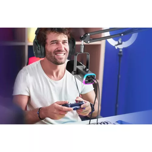 Fifine AM8T dinamikus gamer mikrofon rózsaszín-5410464334484 6 kép