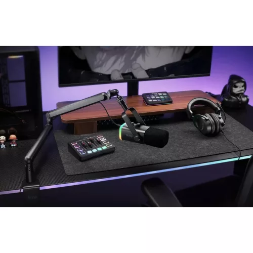 Fifine TAM8 dinamikus gamer mikrofon, rózsaszín-5410464335009 5 kép