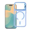 iPhone 17 Pro Max / 18 Pro Max készülékhez való Forcell F-Protect Shadow Stand Premium MagSafe-kompatibilis világoskék tok