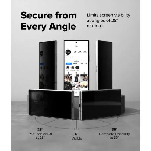  Samsung Galaxy Z Fold 8 Ultra Ringke Easy Slide Privacy 360 edzett ü-8800328819993 8 kép