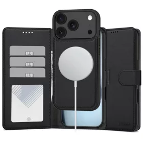  Apple iPhone 17 Pro / 18 Pro matt fekete Tech-Protect Wallet MagSafe -5906302325320 1 kép