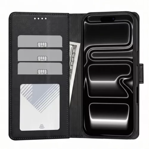  Apple iPhone 17 Pro / 18 Pro matt fekete Tech-Protect Wallet MagSafe -5906302325320 2 kép