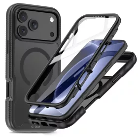  Apple iPhone 17 Pro / 18 Pro matt fekete Tech-Protect Defense MagSafe-5906302325498 1 kép