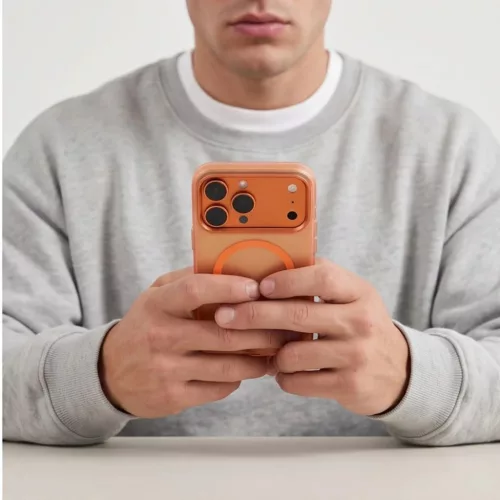 Apple iPhone 17 Pro / 18 Pro matt kozmikus narancssárga Tech-Protect-5906302324873 6 kép