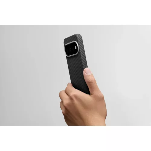  Google Pixel 11 Pitaka Edge Case fekete/szürke sávolyszövésű tok-741654371145 10 kép