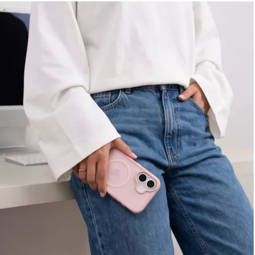  Apple iPhone 17 Matte Pink Tech-Protect BasicMag MagSafe tok-5906302341535 7 kép