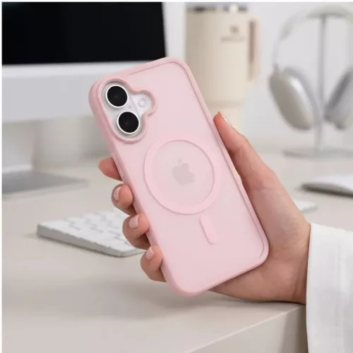  Apple iPhone 17 Matte Pink Tech-Protect BasicMag MagSafe tok-5906302341535 8 kép