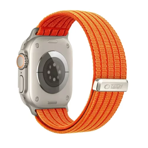  Apple Watch narancssárga Tech-Protect Nylon Sport tépőzáras óras-5906302325474 2 kép
