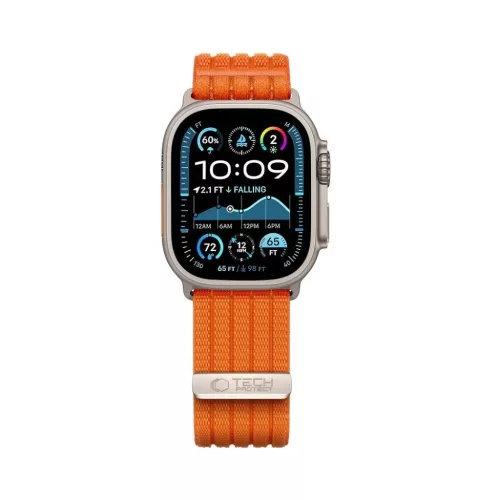  Apple Watch narancssárga Tech-Protect Nylon Sport tépőzáras óras-5906302325474 3 kép