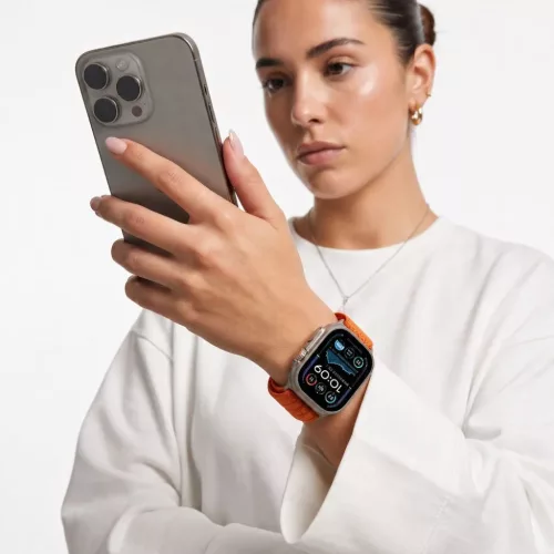  Apple Watch narancssárga Tech-Protect Nylon Sport tépőzáras óras-5906302325474 5 kép