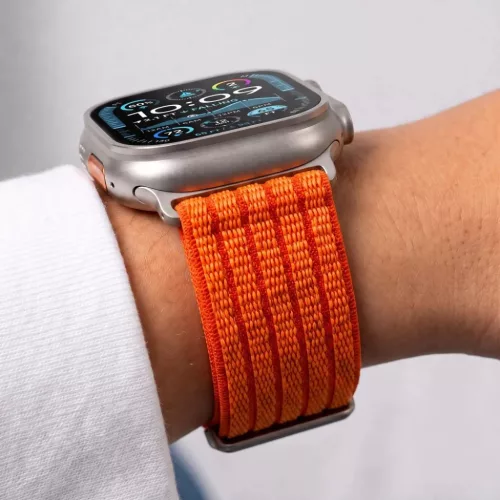  Apple Watch narancssárga Tech-Protect Nylon Sport tépőzáras óras-5906302325474 8 kép