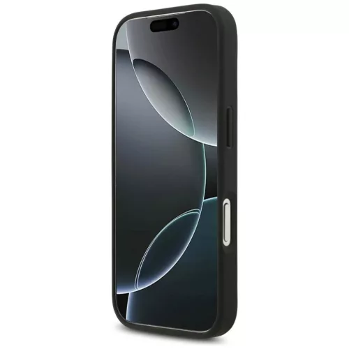  iPhone 18 Pro szürke Guess PU 4G Metal Logo tok-3666339650650 4 kép