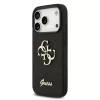  iPhone 18 Pro fekete Guess PU merev tok csillámos 4G fém logóval-3666339644987 2 kép
