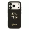  iPhone 18 Pro fekete Guess PU merev tok csillámos 4G fém logóval-3666339644987 3 kép